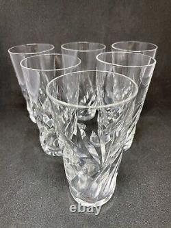 6 Verres/gobelets, cristal St LOUIS, modèle Bidassoa signés, 11.5 cm