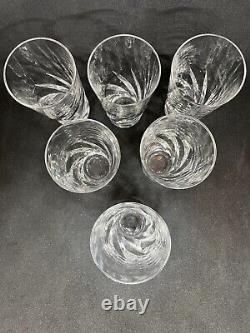 6 Verres/gobelets, cristal St LOUIS, modèle Bidassoa signés, 11.5 cm