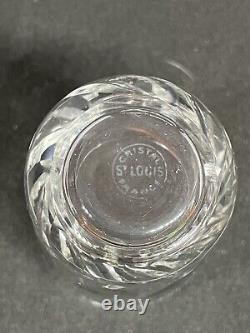 6 Verres/gobelets, cristal St LOUIS, modèle Bidassoa signés, 11.5 cm