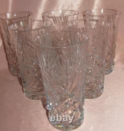 6 Verres gobelets forme américaine cristal taillé Saint-Louis catalogue 1904