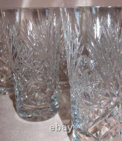 6 Verres gobelets forme américaine cristal taillé Saint-Louis catalogue 1904