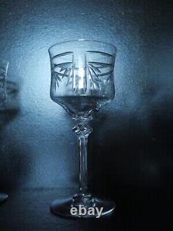 6 ancien verres eau cristal taillé cristal Saint ST Louis modèle Anvers 17,5 cm