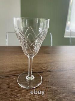 6 anciens verres à eau en cristal de Saint Louis modèle Motta art déco