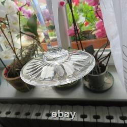 6 coupe a champagne de couleur rouge en cristal de saint louis modèle beaufort