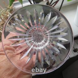 6 coupe a champagne de couleur rouge en cristal de saint louis modèle beaufort