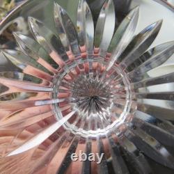 6 coupe a champagne de couleur rouge en cristal de saint louis modèle beaufort