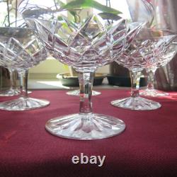 6 coupes a champagne cristal de saint louis modèle ADOUR signé