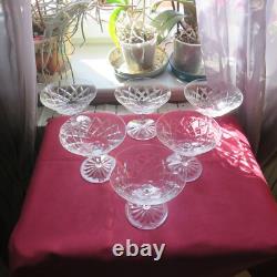 6 coupes a champagne cristal de saint louis modèle ADOUR signé