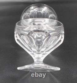 6 coupes à champagne en cristal de Saint Louis modèle Poincaré