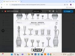 6 coupes a champagne en cristal de saint louis modèle joseph
