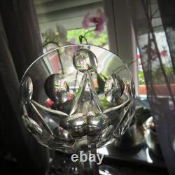 6 coupes a champagne en cristal saint louis modèle Vic