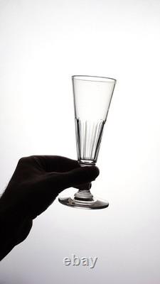 6 flutes à Champagne en cristal de BACCARAT SAINT LOUIS modèle Caton