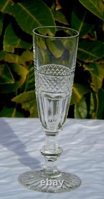 6 flûtes à champagne en cristal de Saint Louis modèle Trianon prix pour 6 verres
