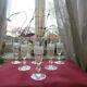6 Flûtes à Champagne En Cristal De Saint Louis Modele Trianon