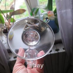 6 flûtes à champagne en cristal saint louis modèle chantilly signée L 2