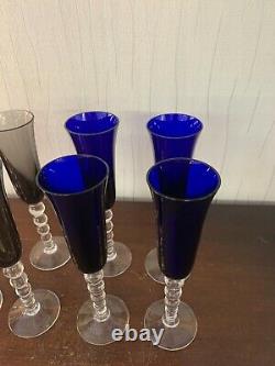 6 flûtes à champagne modèle Bubble cristal de Saint Louis (prix à la pièce)