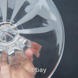 6 grand verres a eau en cristal de saint louis modèle Camargue signé H 17 cm