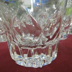 6 grand verres a whisky en cristal de saint louis modèle Camargue signé