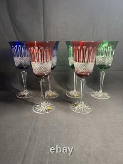 6 grands verres Roemer en cristal taillé, Les Grands Ducs, Baccarat, Saint Louis