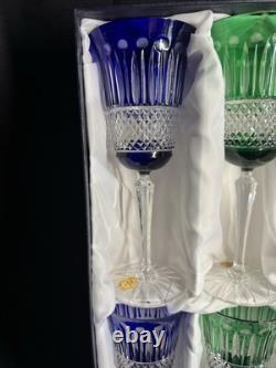 6 grands verres Roemer en cristal taillé, Les Grands Ducs, Baccarat, Saint Louis