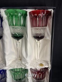 6 grands verres Roemer en cristal taillé, Les Grands Ducs, Baccarat, Saint Louis