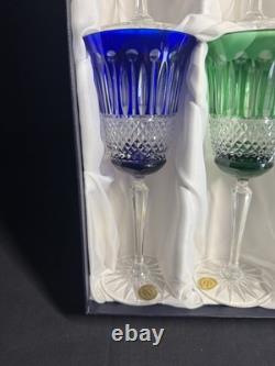6 grands verres Roemer en cristal taillé, Les Grands Ducs, Baccarat, Saint Louis