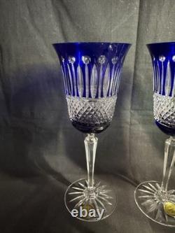 6 grands verres Roemer en cristal taillé, Les Grands Ducs, Baccarat, Saint Louis