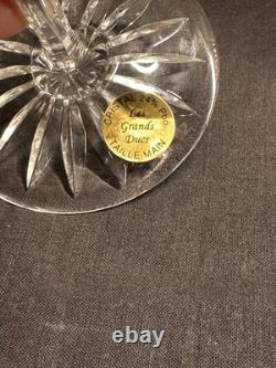 6 grands verres Roemer en cristal taillé, Les Grands Ducs, Baccarat, Saint Louis