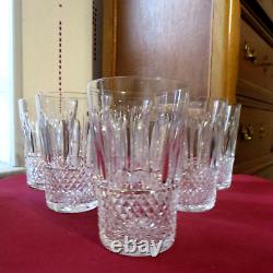 6 grands verres a orangeade en cristal de saint louis modèle tommy H 12,5 signés
