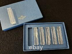 6 portes couteaux en cristal de Saint Louis (prix des 6)