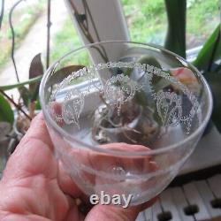 6 verre a vin en cristal saint louis modèle noël gravure 3540 H 13 cm