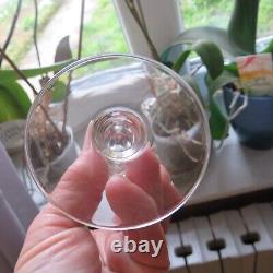 6 verre a vin en cristal saint louis modèle noël gravure 3540 H 13 cm