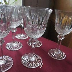 6 verre vin en cristal de saint louis modèle tommy signé H 13,8 cm L 2