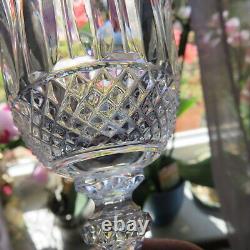 6 verre vin en cristal de saint louis modèle tommy signé H 13,8 cm L 2