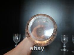 6 verres Porto + Carafe cristal Saint ST Louis modèles Talma taillé gravé 3216