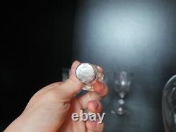 6 verres Porto + Carafe cristal Saint ST Louis modèles Talma taillé gravé 3216