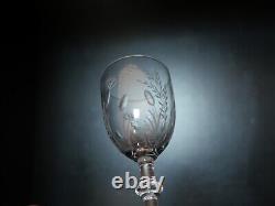6 verres Porto + Carafe cristal Saint ST Louis modèles Talma taillé gravé 3216