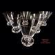 6 Verres &agrave; Ap&eacute;ritif En Cristal De Saint Louis Mod&egrave;le Diamant H 7,8 Cm Sign&eacute;s /1