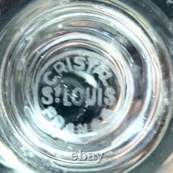 6 verres à Apéritif en Cristal de Saint Louis modèle Massenet H 12 Cm signés