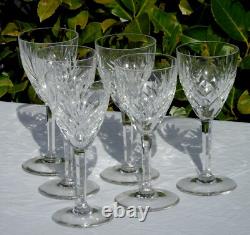 6 verres à Bourgogne en cristal de Saint Louis modèle Chantilly (Prix pour 6 v)