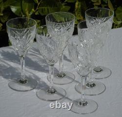 6 verres à Bourgogne en cristal de Saint Louis modèle Chantilly (Prix pour 6 v)
