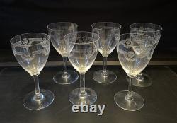 6 verres à Eau en Cristal de Saint Louis modèle MANON H 16,8 Cm Anciens 1930