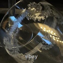 6 verres à Eau en Cristal de Saint Louis modèle MANON H 16,8 Cm Anciens 1930