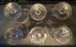 6 verres à Eau en Cristal de Saint Louis modèle MANON H 16,8 Cm Anciens 1930