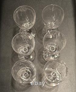 6 verres à Vin en Cristal de Saint Louis modèle MANON H 13 Cm Anciens 1930