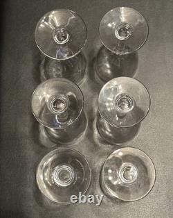 6 verres à Vin en Cristal de Saint Louis modèle MANON H 13 Cm Anciens 1930