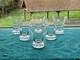 6 Verres A Ap&eacute;ritif En Cristal De Saint Louis Sign&eacute; H 7,9 Cm Mod&egrave;le Diamant
