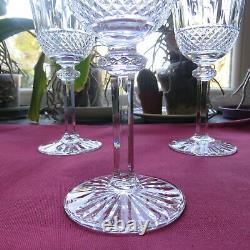 6 verres à bourgogne en cristal de saint louis modèle tommy signé H 17 cm