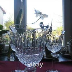 6 verres à bourgogne en cristal de saint louis modèle tommy signé H 17 cm