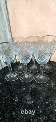 6 verres a eau ancien en cristal taillé Saint Louis